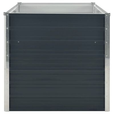 vidaXL Verhoogde Plantenbak - 160x80x77 cm Staal Antraciet - 32% Korting!