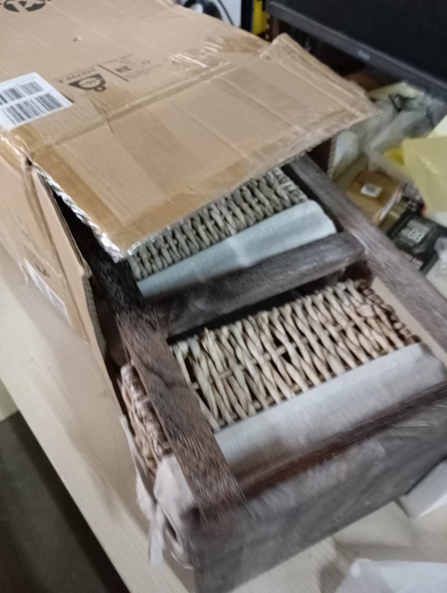 vidaXL Opbergkast met 3 manden (Bruin) - 53% Korting!