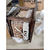 vidaXL Opbergkast met 3 manden (Bruin) - 53% Korting!