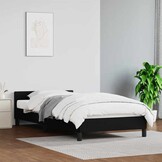 vidaXL Bedframe 100x200cm Zwart - 58% Korting!