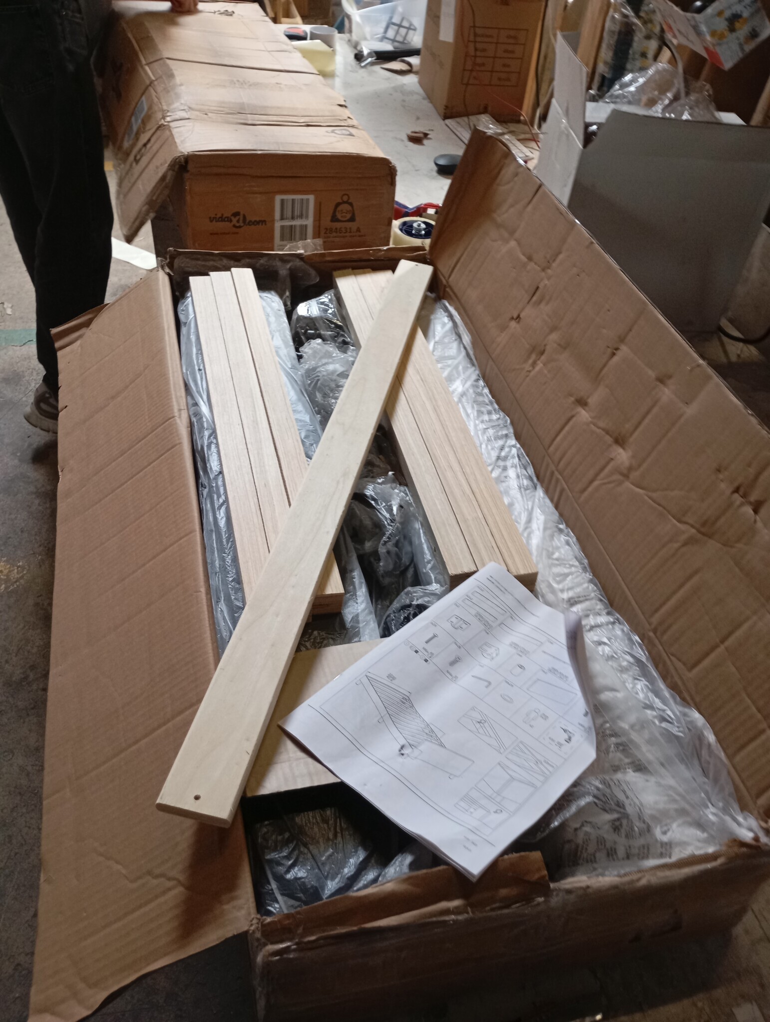 vidaXL Bedframe 100x200cm Zwart - 58% Korting!