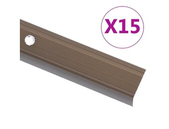 vidaXL Trapneuzen Aluminium Bruin - 15st - 33% Korting