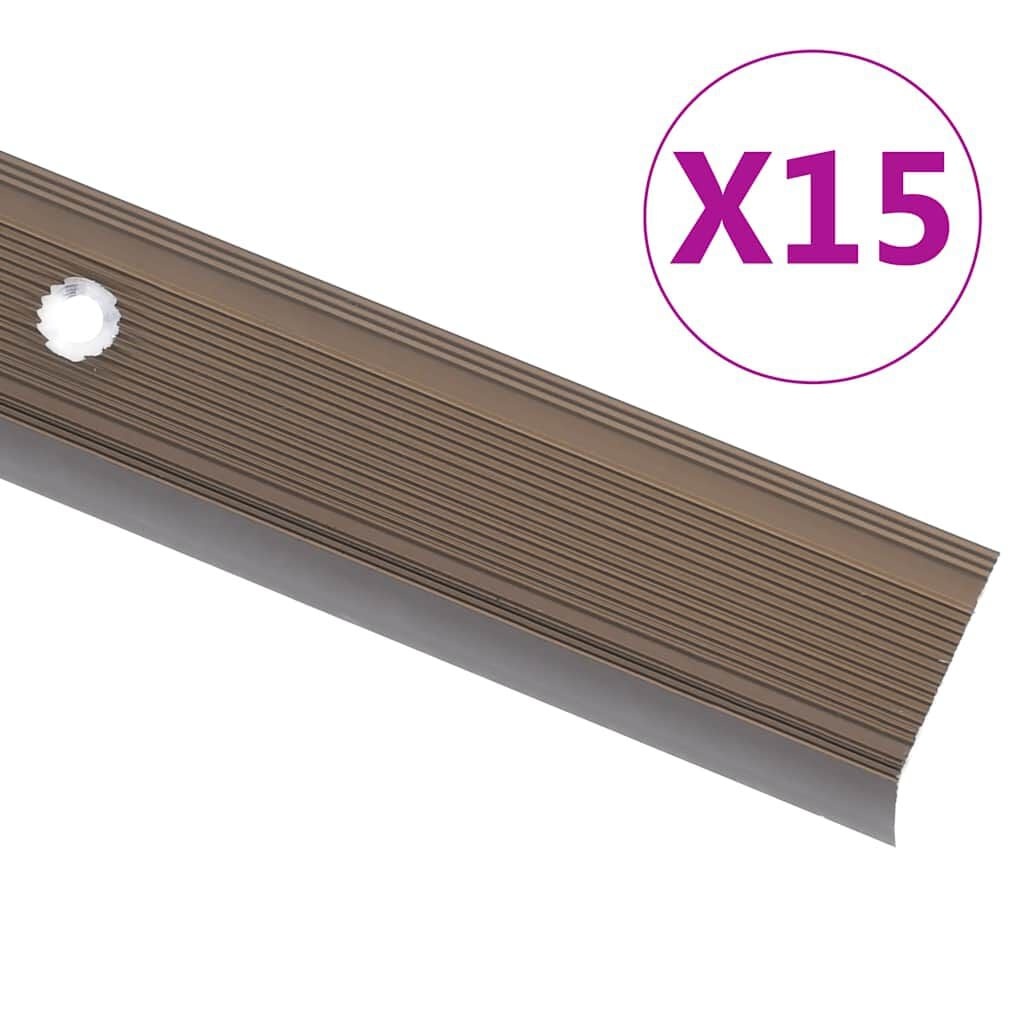 vidaXL Trapneuzen Aluminium Bruin - 15st - 33% Korting