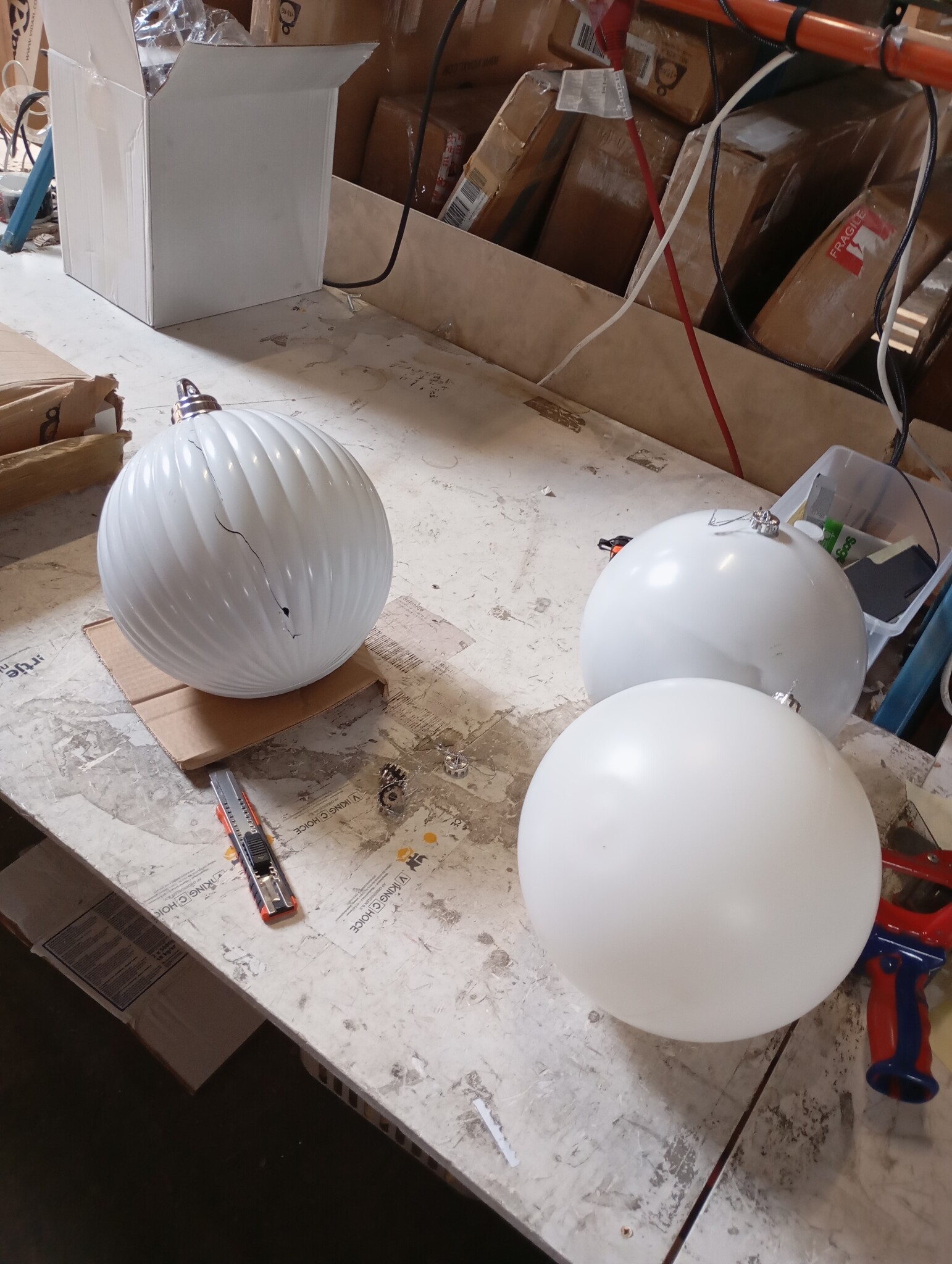 vidaXL Kerstbal Set 3 stuks Wit - 55% Korting!