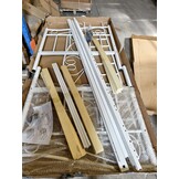 Bedframe 90x200 cm Wit Metaal (Incl. Lattenbodem) - 54% Korting!