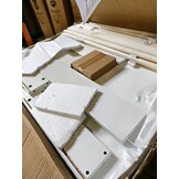 Peuterbed 80x160cm met uitschuifbed & matras - Wit/Grijs (59% korting!)