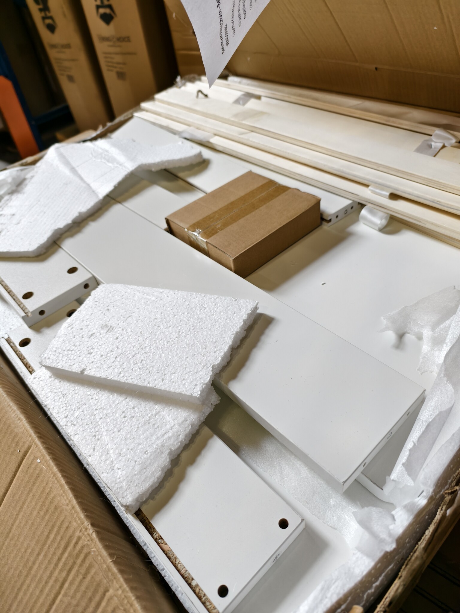 Peuterbed 80x160cm met uitschuifbed & matras - Wit/Grijs (59% korting!)