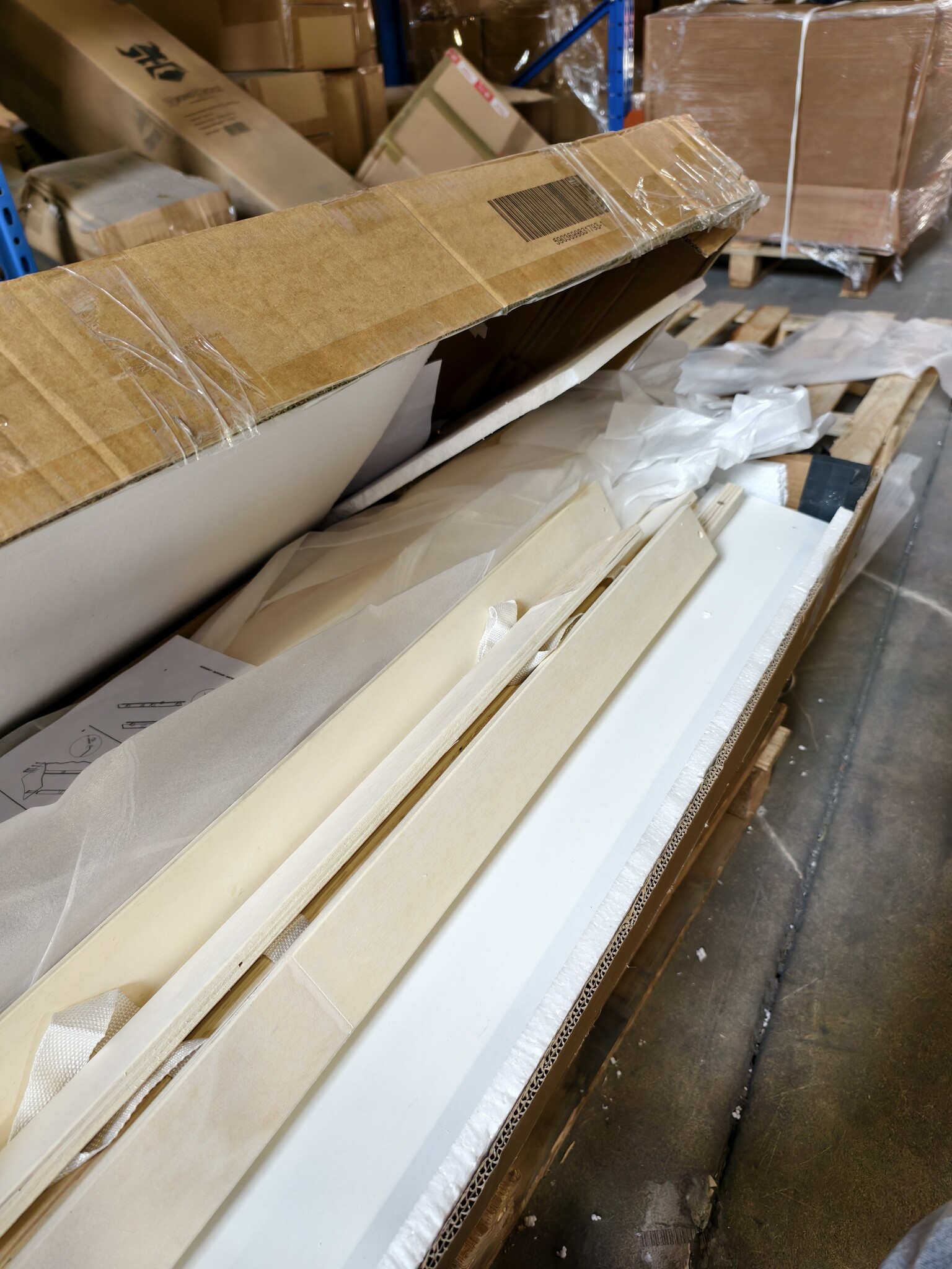 Peuterbed 80x160cm met uitschuifbed & matras - Wit/Grijs (59% korting!)