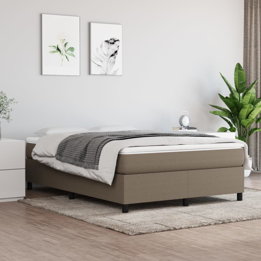 VidaXL Bedframe Taupe 140x200 cm - 54% Korting