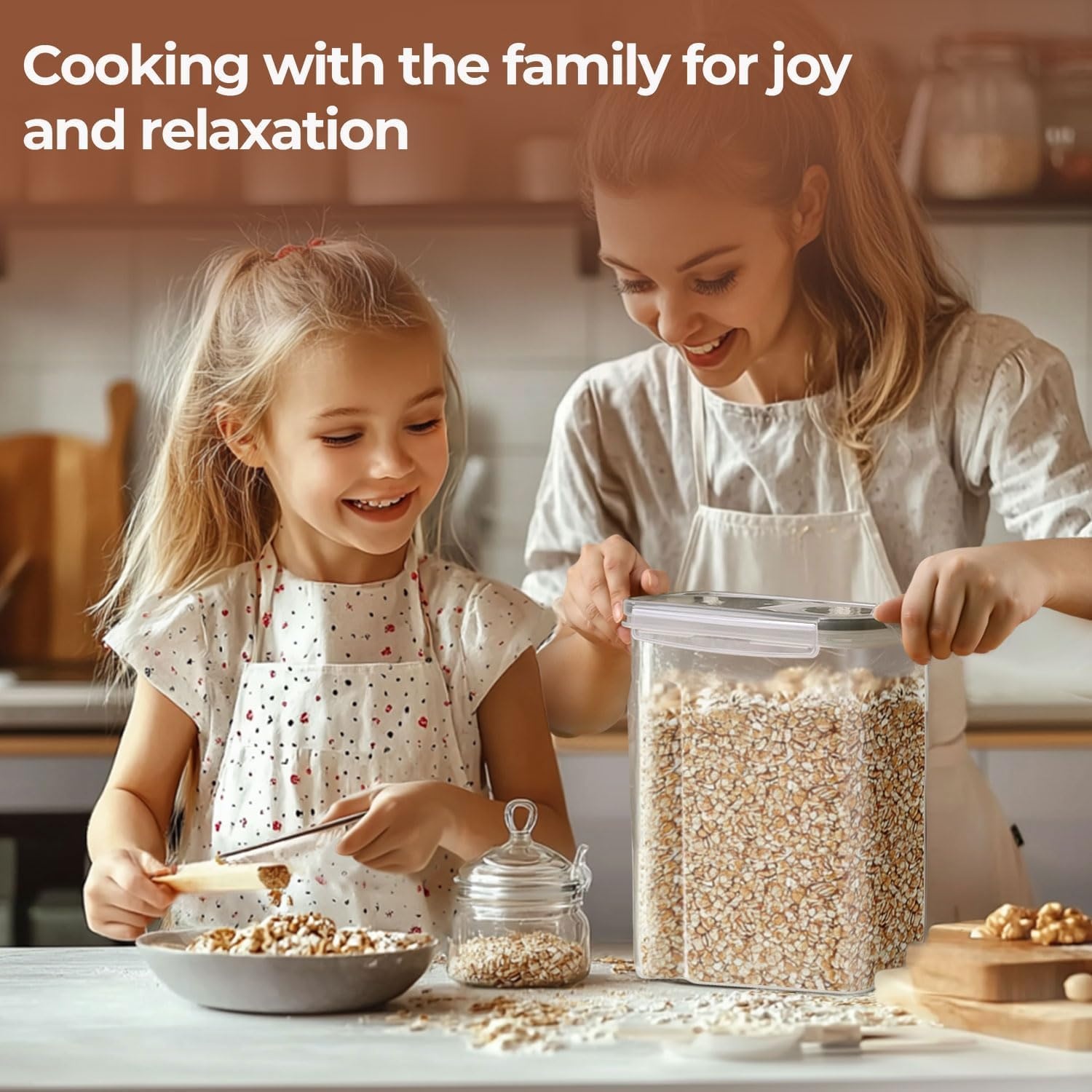 ComSaf 4L Luchtdichte Pastabewaarset (4 stuks) - Nu 44% Korting!