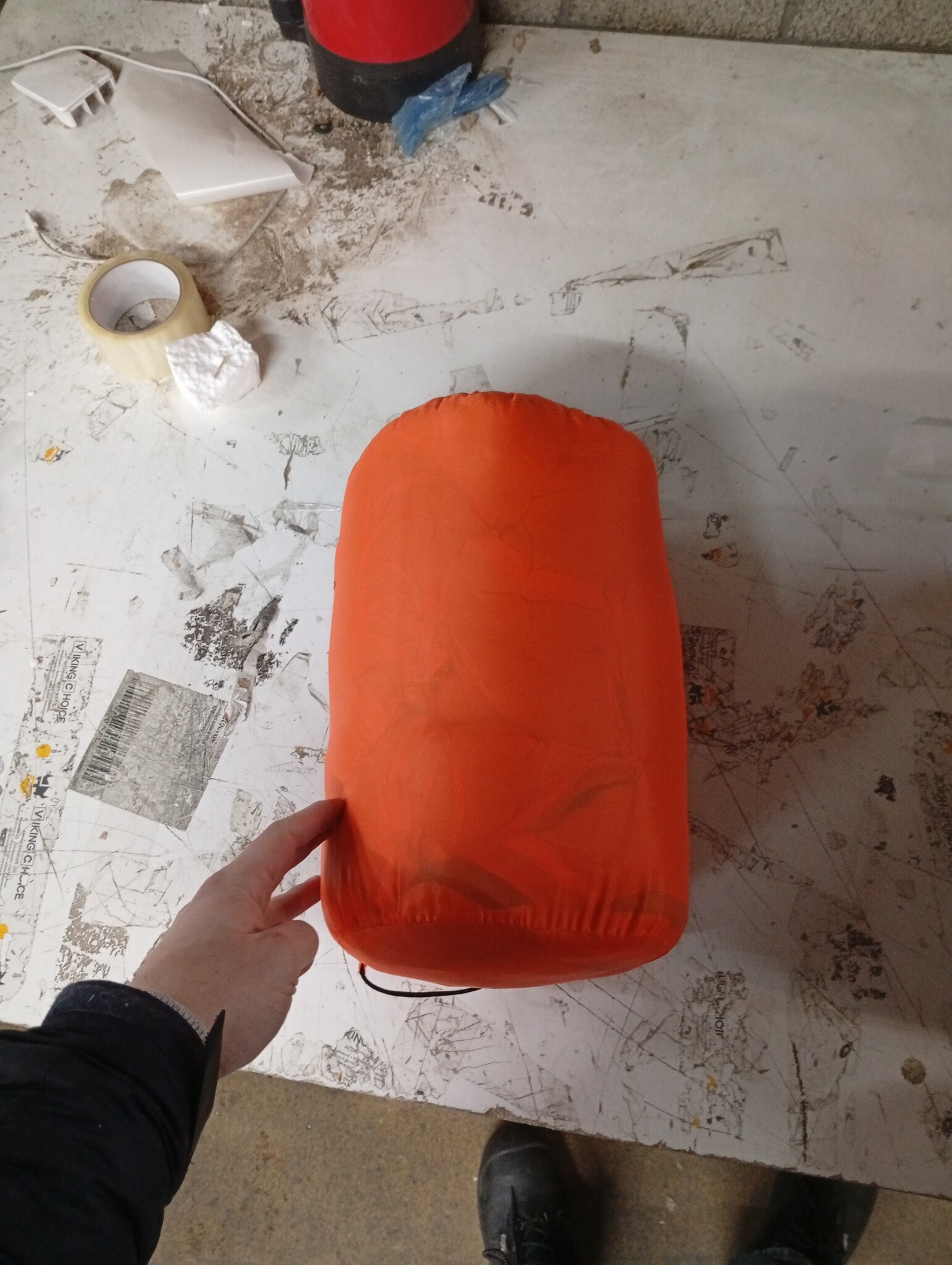 vidaXL Slaapzak Mummie 3 Seizoenen - Oranje/Zwart - 72% Korting