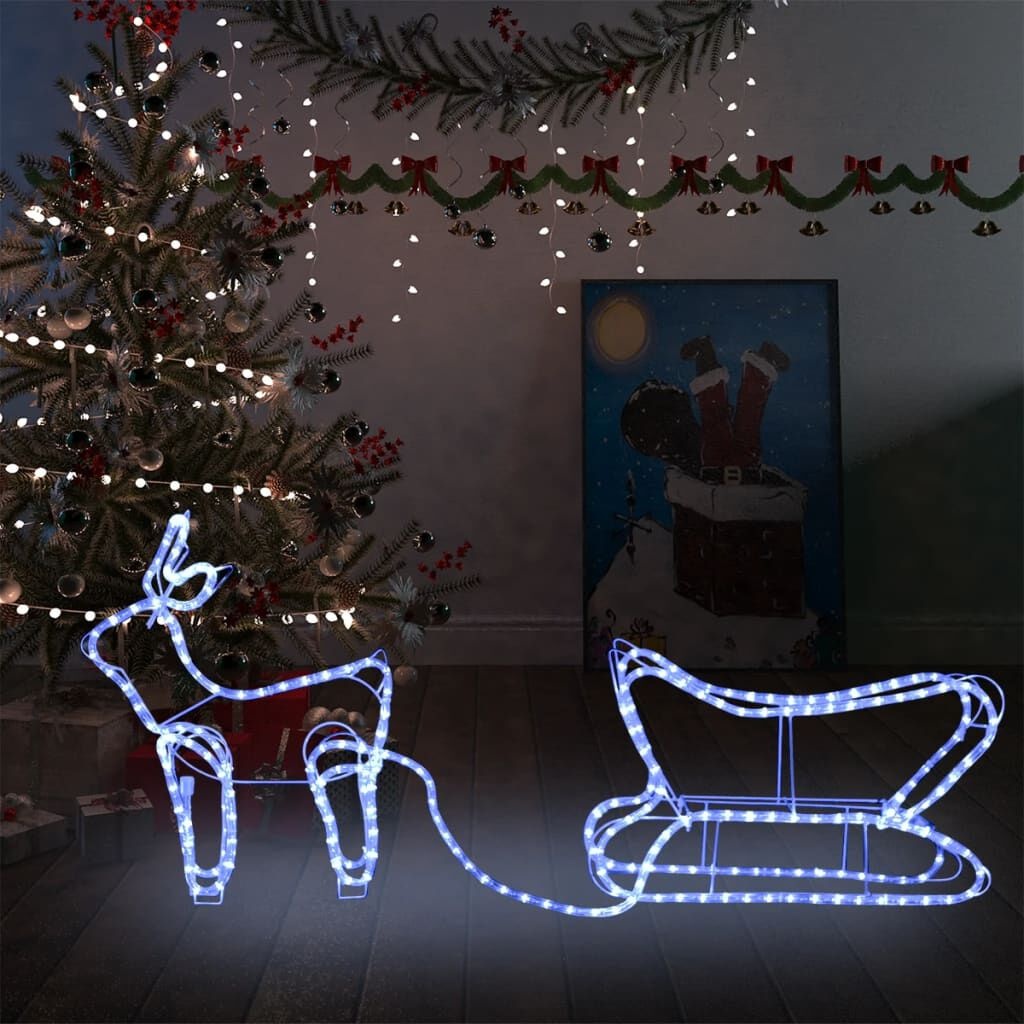 vidaXL Kerstdecoratie Rendier & Slee - 252 LED's (61% Korting!)