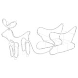 vidaXL Kerstdecoratie Rendier & Slee - 252 LED's (61% Korting!)