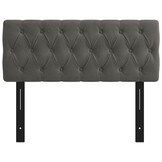 vidaXL Hoofdbord 100cm Donkergrijs Fluweel - 39% Korting!