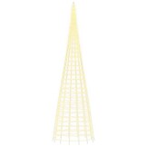 vidaXL LED-kerstboom aan vlaggenmast 3000 LEDs Warm Wit (52% korting!)