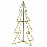 vidaXL Kegelkerstboom 160 LED's - 78x120 cm - 76% Korting!