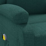 vidaXL Massagestoel Stof Donkergroen - 34% Korting!