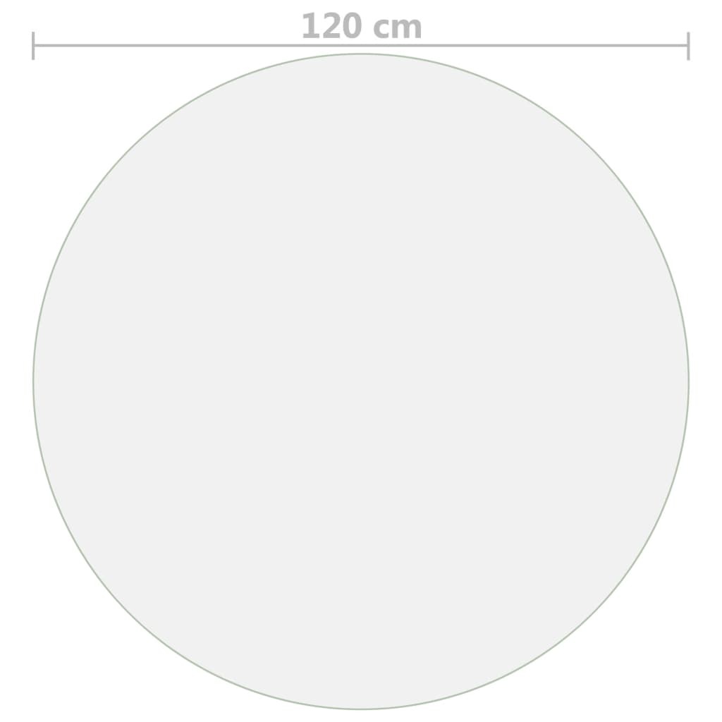 vidaXL Tafelbeschermer Ø 120 cm PVC Mat - 26% Korting