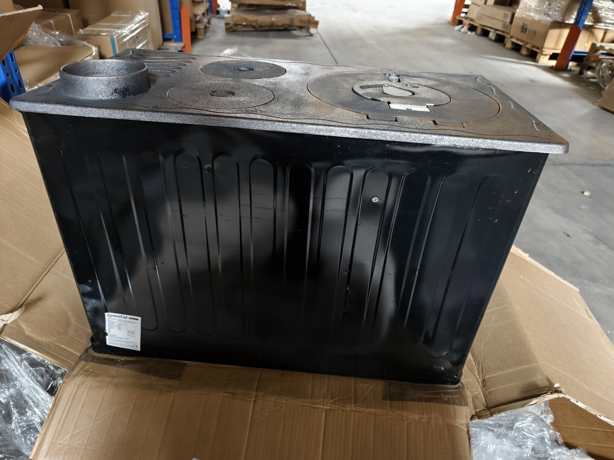 Zwart Houtfornuis 7,85 kW - 50% Korting - Verwarmt tot 55 m²