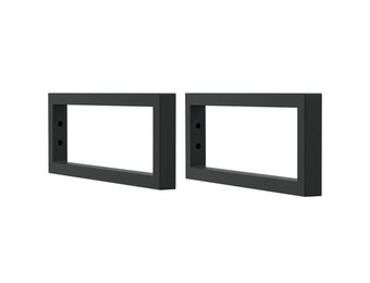 vidaXL Wandbeugels Waskom Zwart - 2 stuks | Nu 50% Korting!