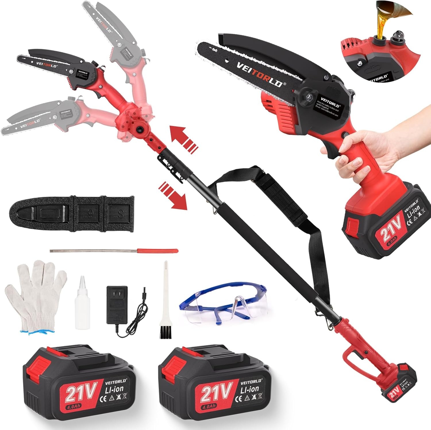 Veitorld Hoogsnoeier Kettingzaag - 29% Korting