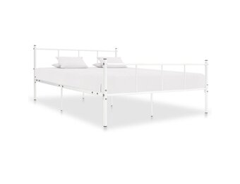 vidaXL Bedframe Metaal Wit 120x200 cm - 33% Korting!