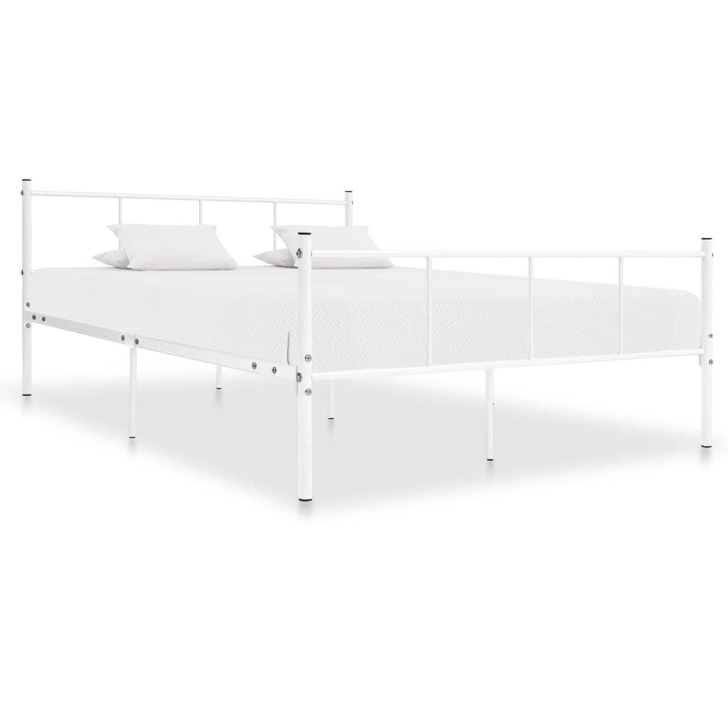 vidaXL Bedframe Metaal Wit 120x200 cm - 33% Korting!
