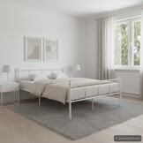 vidaXL Bedframe Metaal Wit 120x200 cm - 33% Korting!