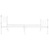 vidaXL Bedframe Metaal Wit 120x200 cm - 33% Korting!