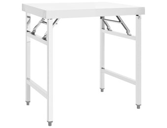 vidaXL Keukenwerktafel Inklapbaar Roestvrij Staal - 34% Korting!
