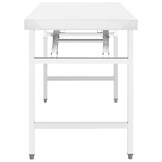 vidaXL Keukenwerktafel Inklapbaar Roestvrij Staal - 34% Korting!