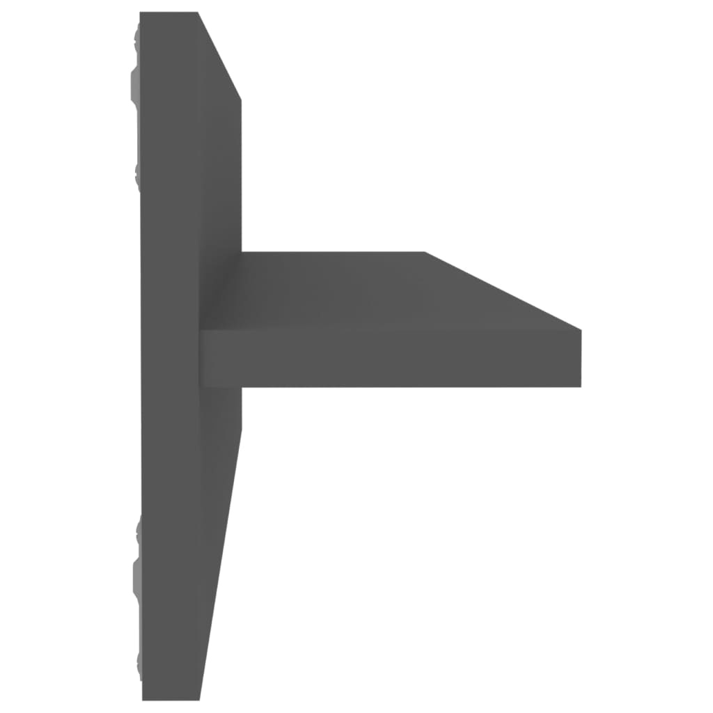 vidaXL Wandschappen 2 stuks - Grijs (25% Korting!)