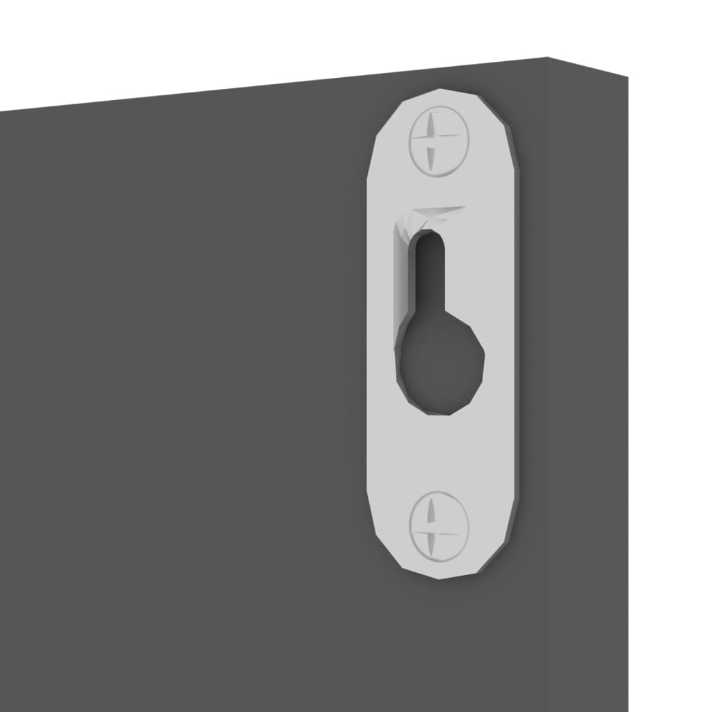 vidaXL Wandschappen 2 stuks - Grijs (25% Korting!)