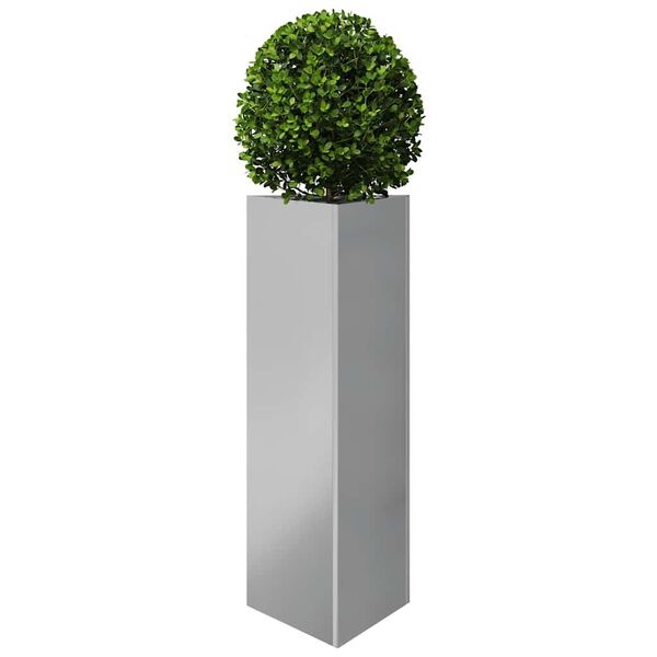 vidaXL Plantenbak Driehoek Gegalvaniseerd Staal (30x26x75cm) - 51% Korting