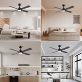 CJOY Plafondventilator met Licht (122cm, DC-motor) - 29% Korting!