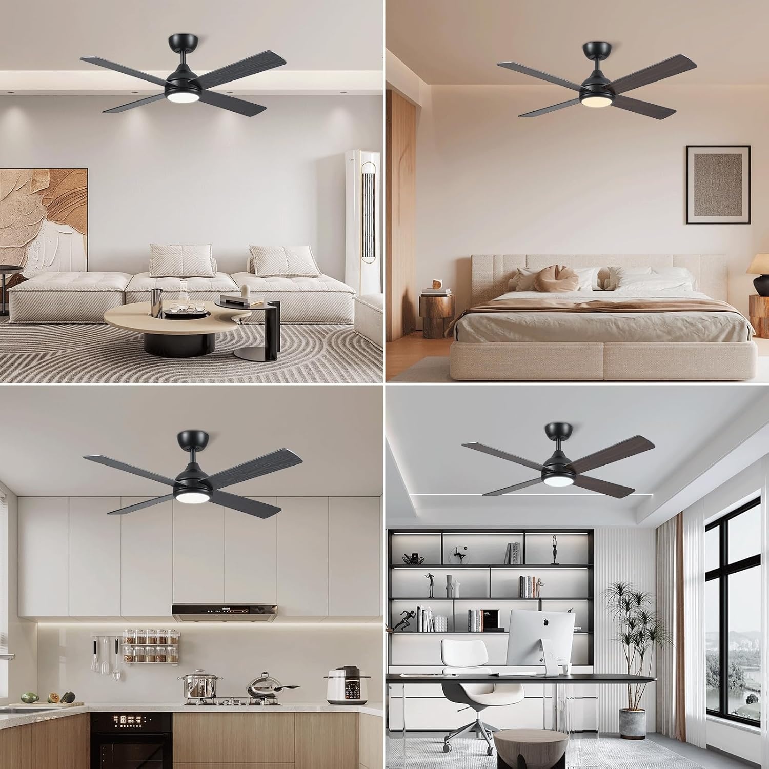 CJOY Plafondventilator met Licht (122cm, DC-motor) - 29% Korting!