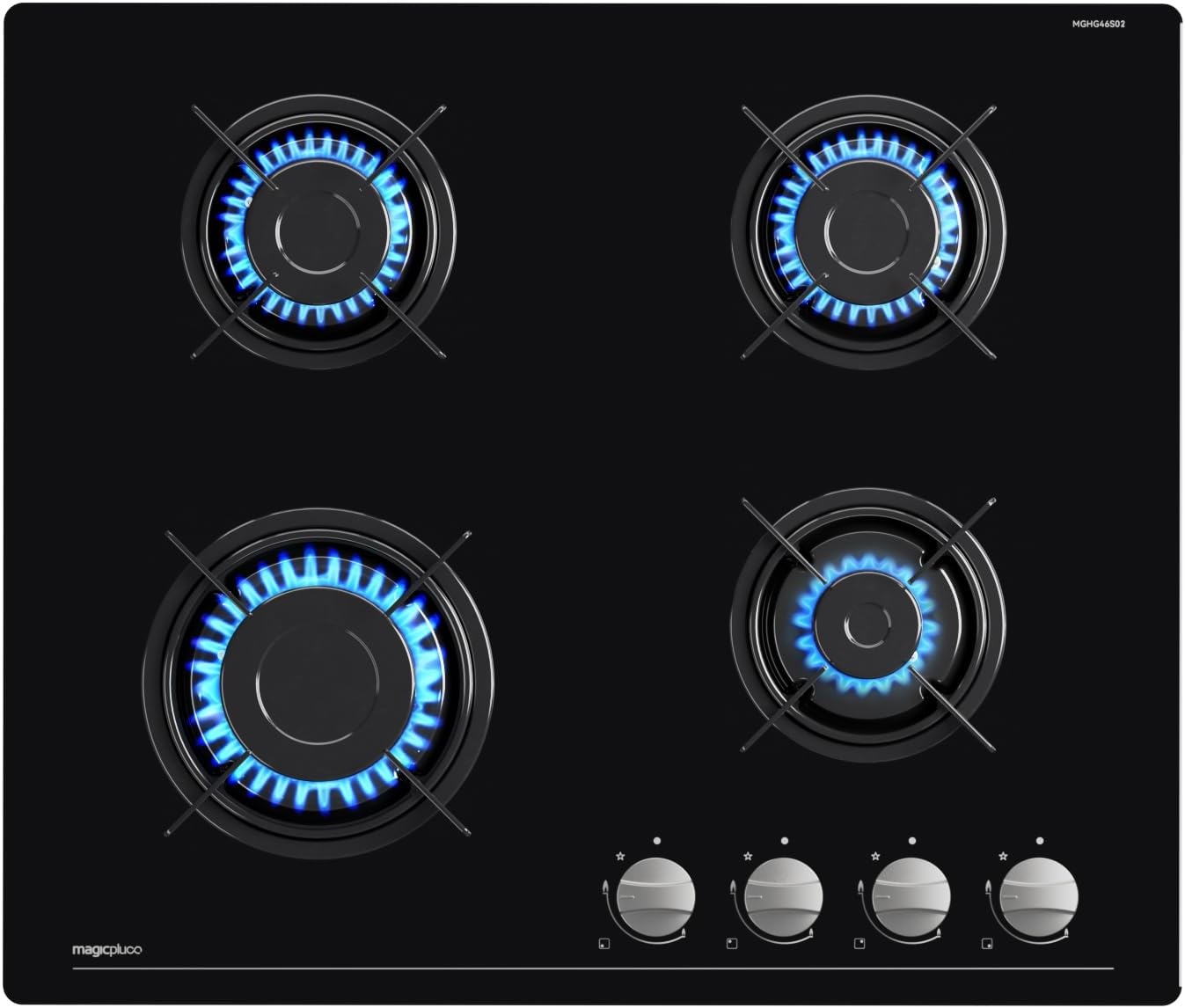 Magiclux RVS Gasfornuis 4-pits - 30% Korting
