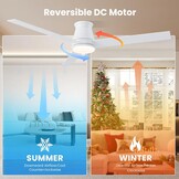 CJOY Plafondventilator met Licht | 152 cm | Stil & Dimbare LED | Nu 29% Korting!