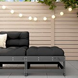 vidaXL Tuinvoetenbank Grenenhout met Kussen - 33% Korting