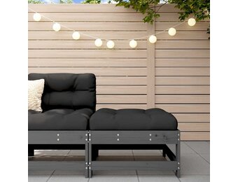 vidaXL Tuinvoetenbank Grenenhout met Kussen - 33% Korting