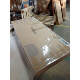 vidaXL Salontafel 100x50x45 cm - bewerkt hout & metaal (Zwart) - 57% Korting