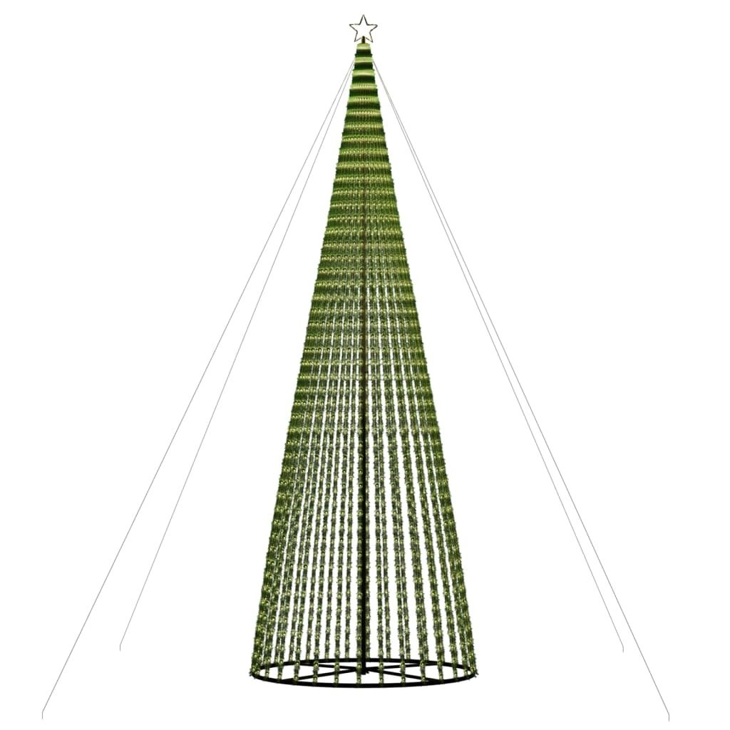vidaXL LED-kerstboom 1544 LEDs 500 cm warm wit