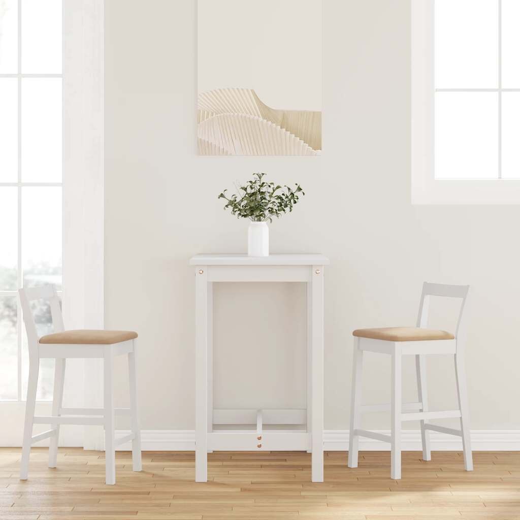 vidaXL Barkrukken met Kussens (2 stuks) - Massief Hout - 33% Korting!