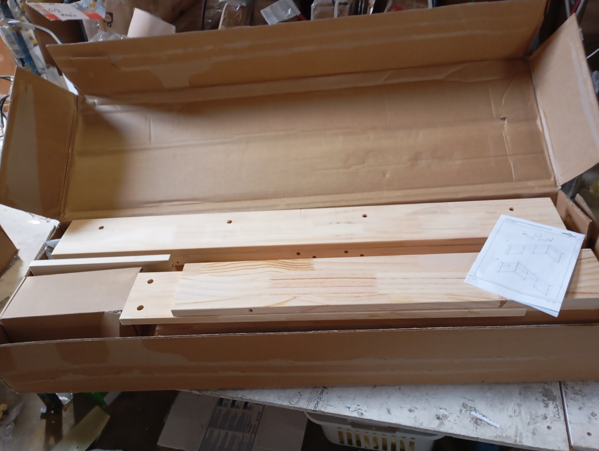 vidaXL Boekenkast Hoofdeinde L-vormig - 54% Korting