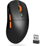 RK ROYAL KLUDGE M30 Gaming Mouse Wireless, 12000 DPI PixArt PAW3311 Sensor, 41 g Ultralight, 1000Hz Polling Rate, 2,4 G/USB-C/Bluetooth Muis Gaming, 250mAh, Volledig programmeerbare toetsen, Zwart