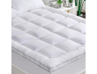 GRT Matrastopper, matrasbeschermer, hoeslaken, matrastopper, bedlaken met bamboevezels en 3D sneeuwvlokvulling, geschikt voor boxspringbedden tot 30 cm hoog (140 × 200 cm)