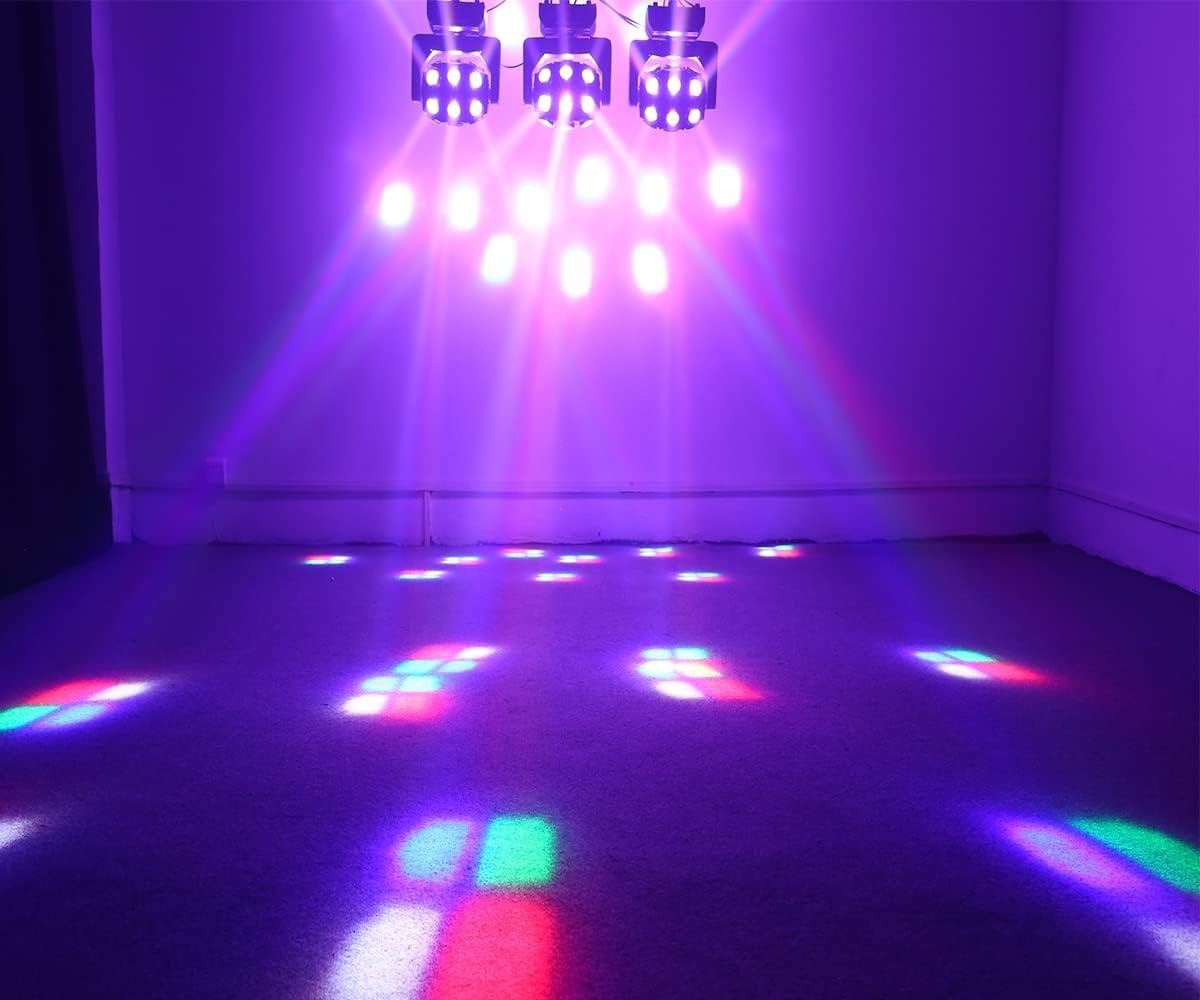 Moving Head 180 W LED Disco Light RGBW Party Light DMX - 512 Stage Lights DJ Lights for Bar Effect Spotlight Club Wedding Christmas Light Technology