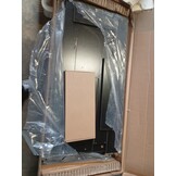 vidaXL Salontafel 101x49x39,5 cm bewerkt hout zwart