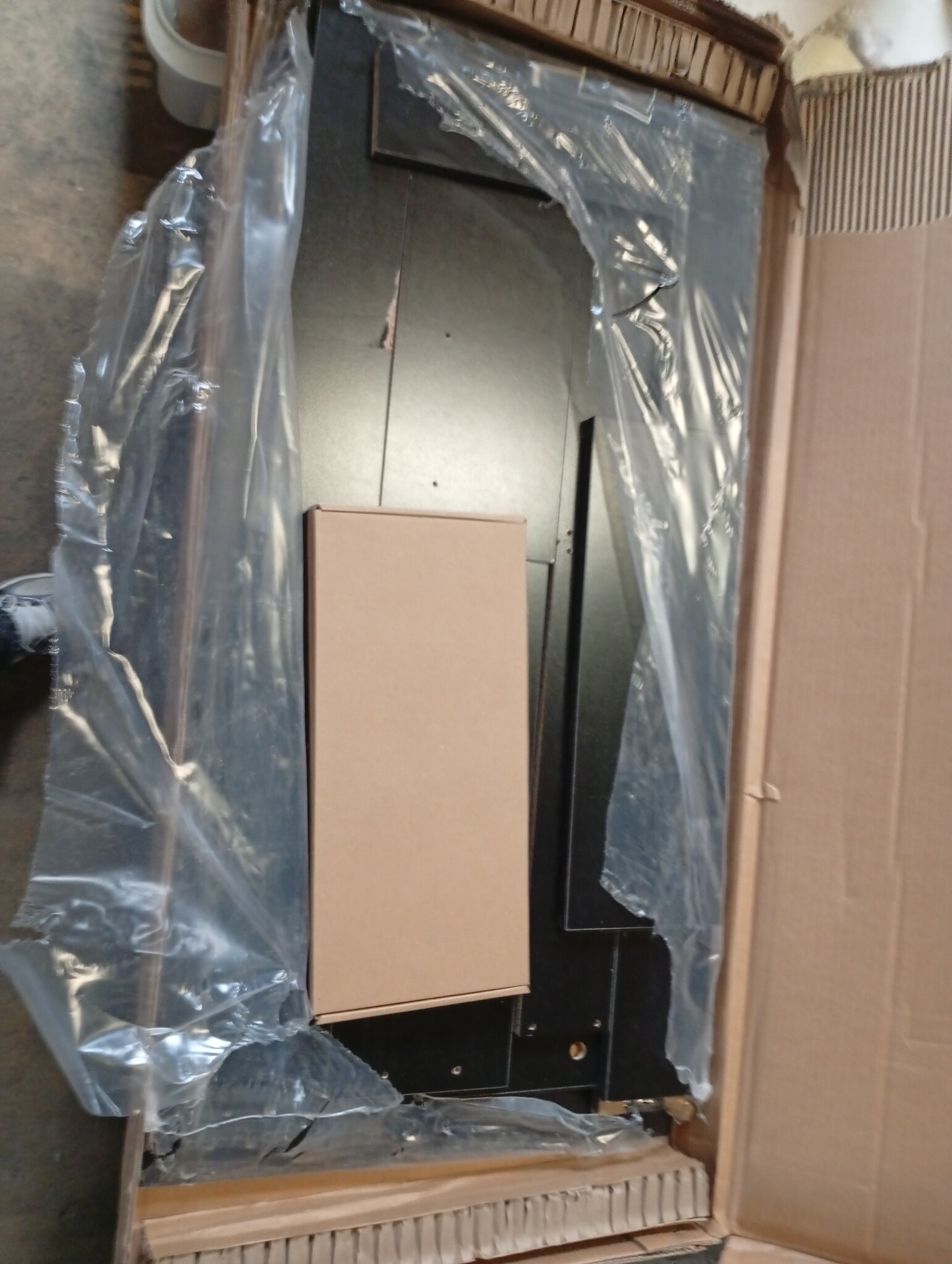 vidaXL Salontafel 101x49x39,5 cm bewerkt hout zwart