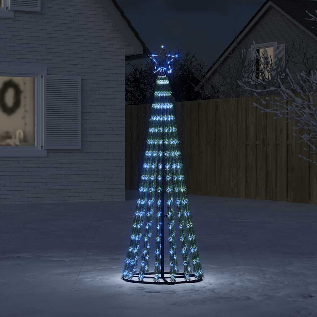 vidaXL LED-kerstboom 275 LEDs 180 cm blauw